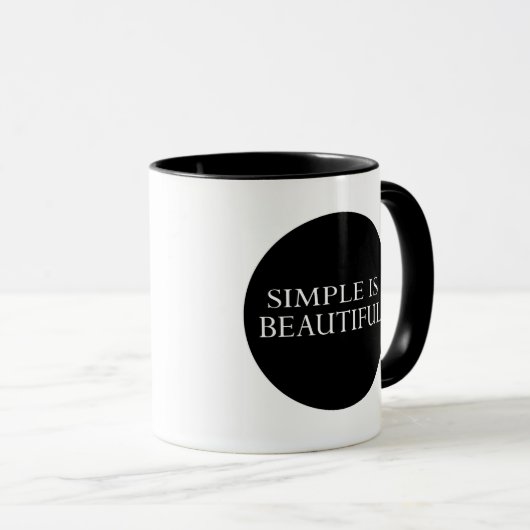 Mug simple est beau (Devant droit)