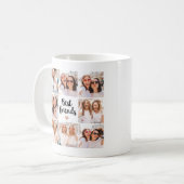 Mug Simple et chic | Collage de photos du coeur des me (Devant gauche)