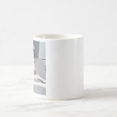 Mug Simple et joli chien blanc photo ajouter un nom à (Centre)