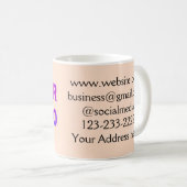 Mug simple et minimal ajouter votre logo/design ici te (Devant droit)