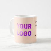 Mug simple et minimal ajouter votre logo/design ici te (Devant gauche)