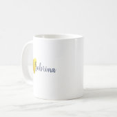 Mug Simple Faux Gold Heart Personnalisé (Devant gauche)
