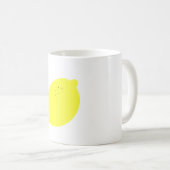 Mug Simple Fruit de Citron Jaune (Devant droit)