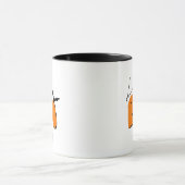 Mug Simple Halloween Retro Fun Hey Boo Orange Ajouter  (Centre)