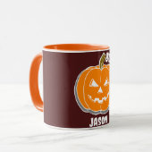 Mug Simple Happy Halloween boo citrouille éffrayant (Devant gauche)