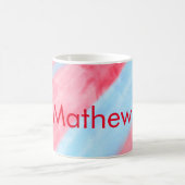 Mug simple initial letter mongram add your name red b (Centre)