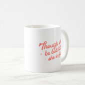 Mug Simple Inspirationnel Gras Jouer Rose Script Star (Devant droit)