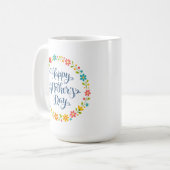 Mug Simple Joyeux appel de la fête des mères Calligrap (Devant gauche)