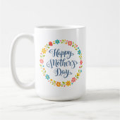 Mug Simple Joyeux appel de la fête des mères Calligrap (Gauche)
