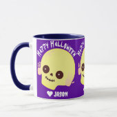 Mug Simple Joyeux Halloween boo citrouille éffrayant S (Gauche)