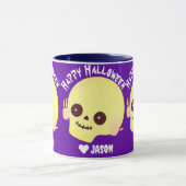 Mug Simple Joyeux Halloween boo citrouille éffrayant S (Centre)