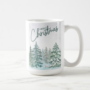 Mug Simple Joyeux Message Noël Deer In The Woods