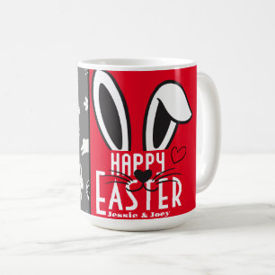 Mug simple lapin de pâques simple jolie famille