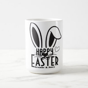 Mug simple lapin de pâques simple jolie famille person