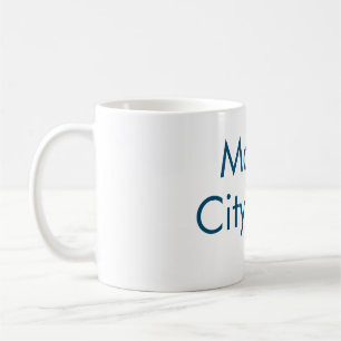 Mug simple lettre initiale monogramme ajouter votre no