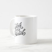 Mug Simple lettre manuscrite libère tout le potentiel (Devant gauche)