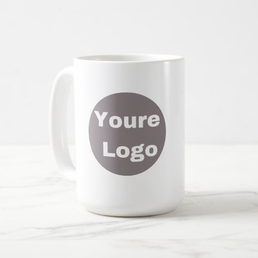 Mug Simple Logo and Text Business  personallze (Devant gauche)