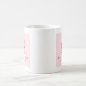 Mug Simple logo de société rose moderne Beauté Entrepr (Centre)