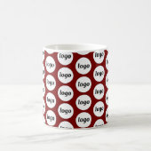 Mug Simple Logo Entreprise Marque Modèle Rouge (Centre)