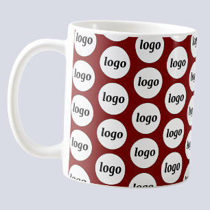 Mug Simple Logo Entreprise Marque Modèle Rouge