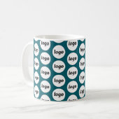 Mug Simple logo entreprise modèle de marque vert sarce (Devant gauche)