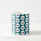 Mug Simple logo entreprise modèle de marque vert sarce (Centre)