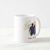 Mug Simple Love Elegant Couple Gift Romantic Warm Cute (Devant droit)