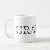 Mug Simple Mamie Noir Blanc Ajouter des Noms (Gauche)