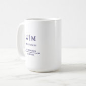 Mug Simple Mariage Glaçé Professionnel (Devant gauche)