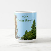 Mug Simple matin 'GreenThang' Meerkat Animal (Centre)
