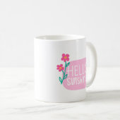 Mug Simple Matin Joyeux soleil rose (Devant droit)