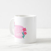 Mug Simple Matin Joyeux soleil rose (Devant gauche)