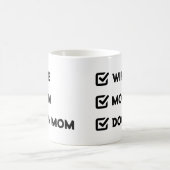 Mug Simple mignonne Case à cocher Femme Maman Chien ma (Centre)