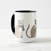 Mug Simple mignonne chatte chatte animal meow pet Vale (Devant gauche)