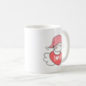 Mug Simple mignonne doux charmant sourire blanc Coeur (Devant droit)