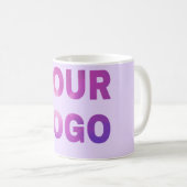 Mug simple minimal add your logo/design here text      (Devant droit)