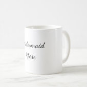 Mug SIMPLE MINIMAL ajouter votre nom bridesmaid person (Devant droit)
