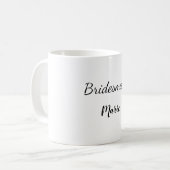 Mug SIMPLE MINIMAL ajouter votre nom bridesmaid person (Devant gauche)