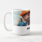 Mug SIMPLE MINIMAL ajouter votre nom photo texte noël (Gauche)