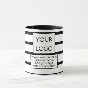 Mug simple minimal ajoutez votre logo/design ici entre