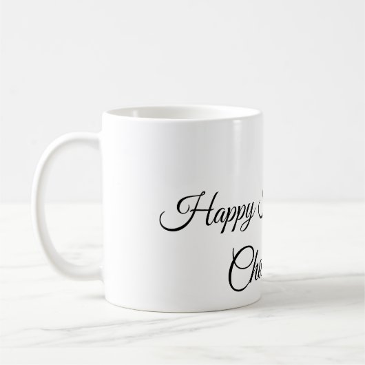 Mug SIMPLE MINIMAL.CUTIE AJOUTER LE NOM BÉBÉ heureux H (Gauche)