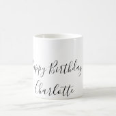 Mug SIMPLE MINIMAL.CUTIE AJOUTER NOM BÉBÉ joyeux anniv (Centre)