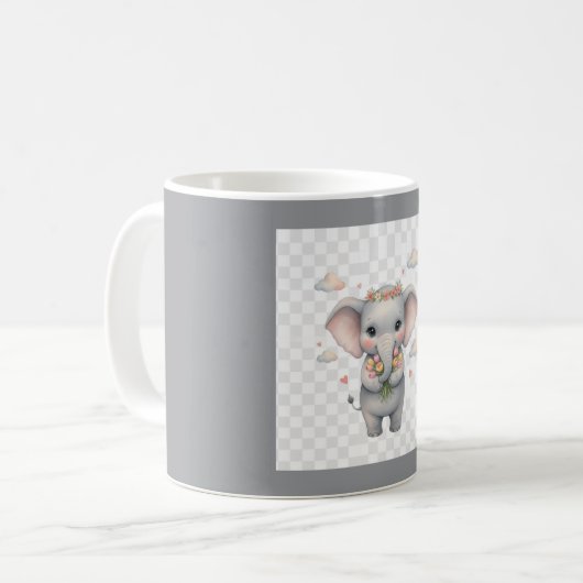 Mug Simple minimal elegant custom logo here company    (Devant gauche)