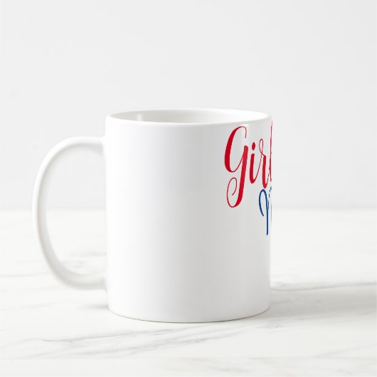 Mug simple minimal girl boss ajouter nom texte image e (Gauche)
