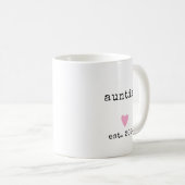 Mug Simple minimaliste Coeur Personnalisé Année Nouvel (Devant droit)