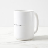 Mug Simple minimaliste élégant classique professionnel (Devant droit)
