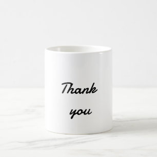 Mug Simple minimaliste élégant merci élégante personna