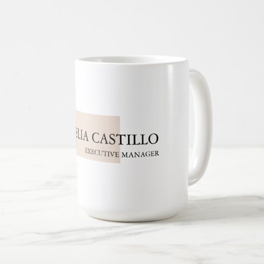 Mug Simple minimaliste moderne (Devant droit)