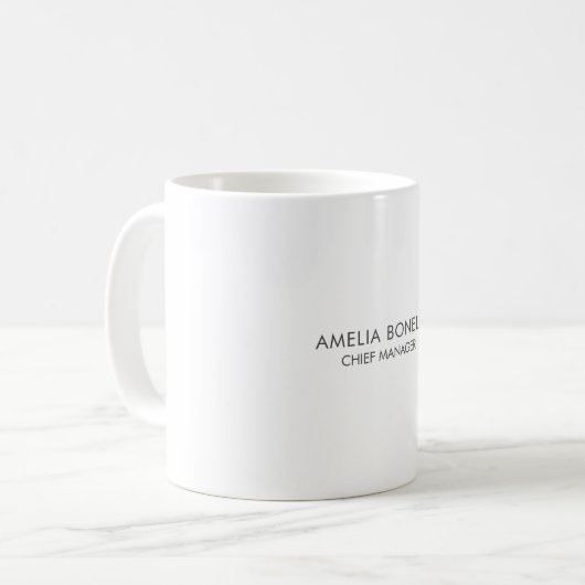 Mug Simple minimaliste moderne (Devant gauche)