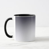 Mug Simple minimaliste noir et blanc ombre (Gauche)